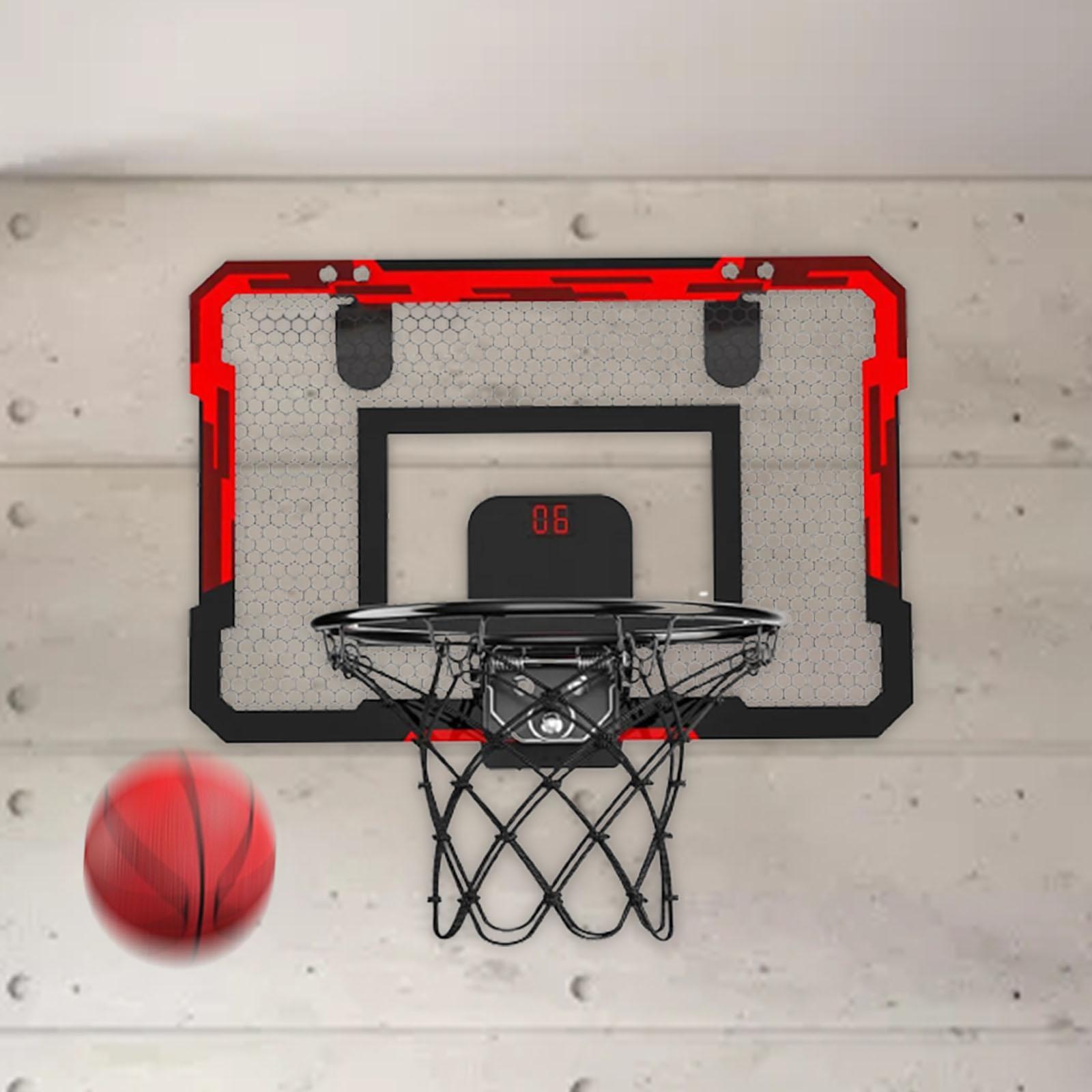 Mini Basketball Hoop Set Wall Mounted Portable Toy Door Game for Kids Adults