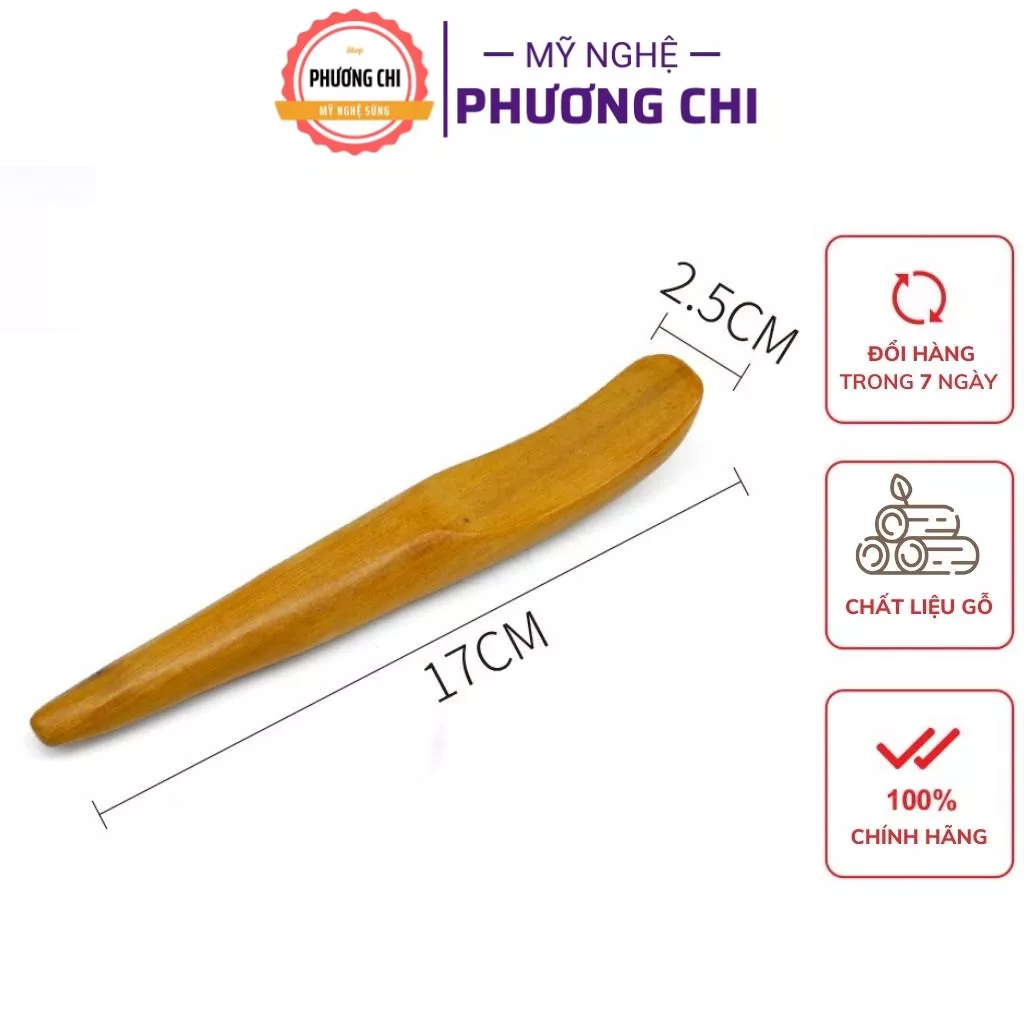Dụng cụ ấn huyệt, cạo gió bằng gỗ thơm, dụng cụ massage xà cầy | Mỹ Nghệ Phương Chi