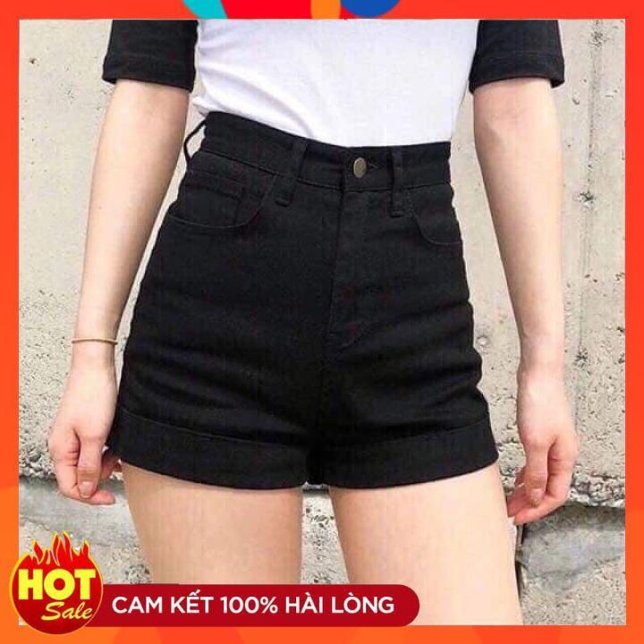Quần sooc bò cạp cao HOT TREND 2021Hàng loại đẹp, co giãn 4 chiều, hách dáng cho các chị em