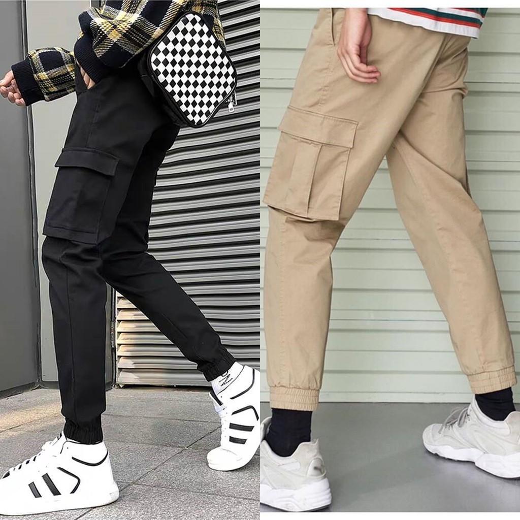 Quần jogger kaki túi hộp unisex
