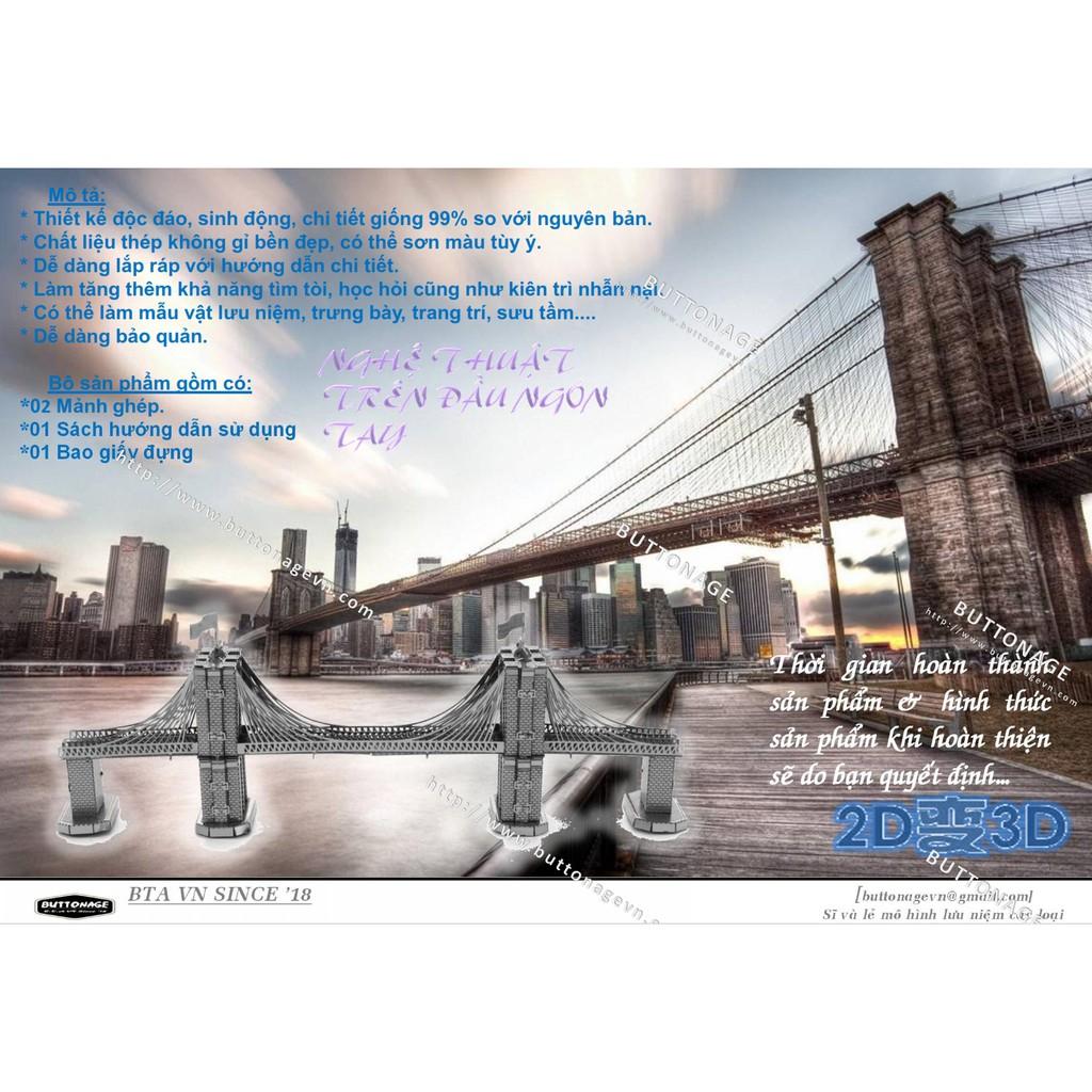 Mô Hình Lắp Ráp 3d Cầu Brooklyn Bridge