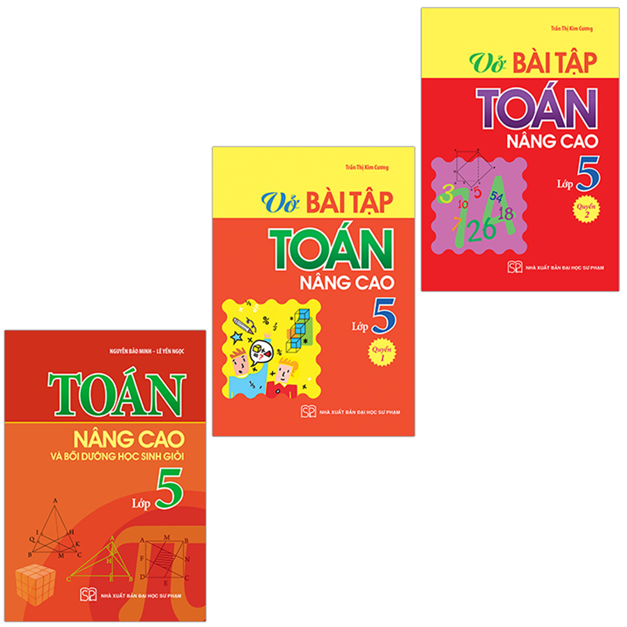 Sách: Combo 3 Cuốn Toán Nâng Cao Lớp 5