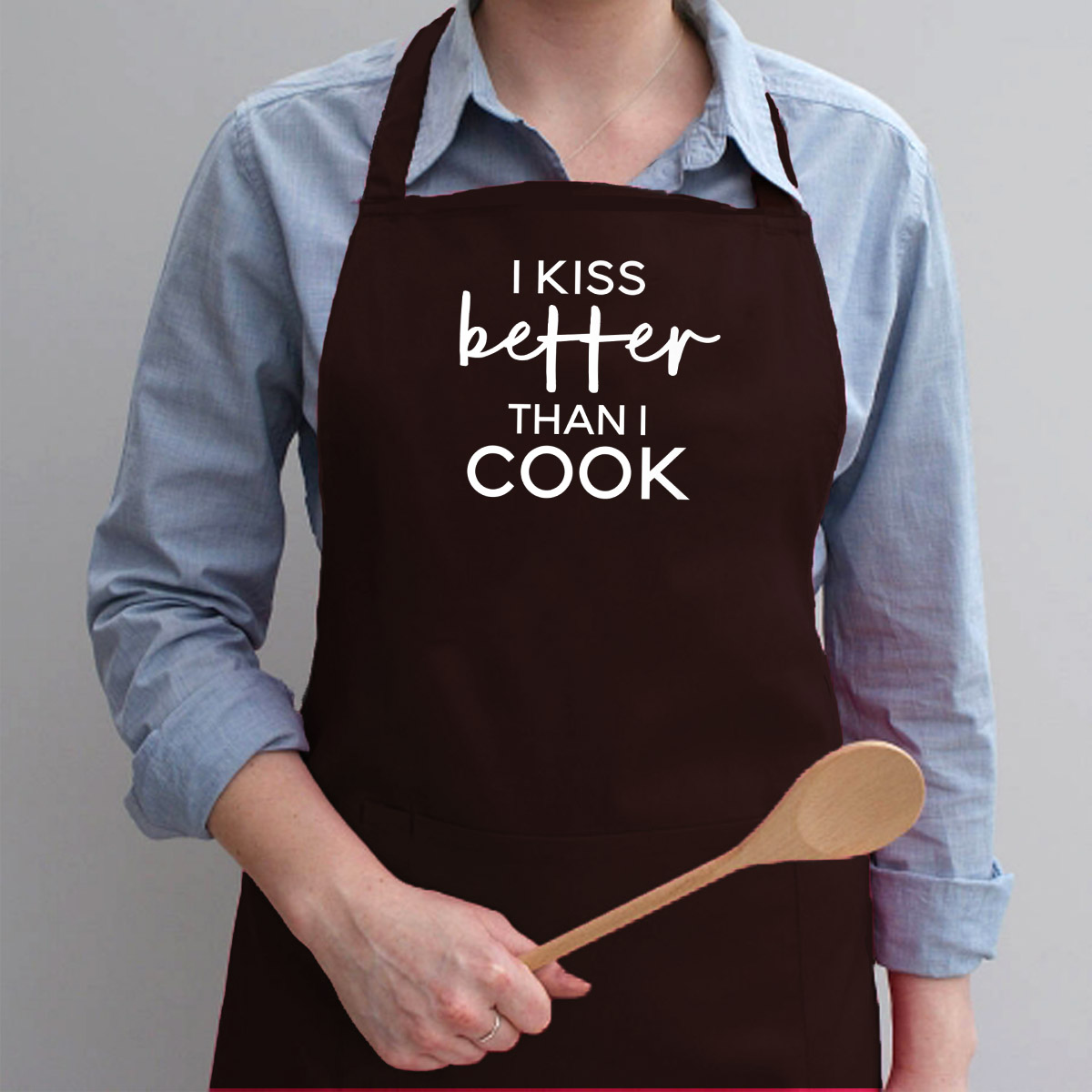 Tạp Dề Làm Bếp In Hình I Kiss Better Than I Cook Funny Grilling Baking Food