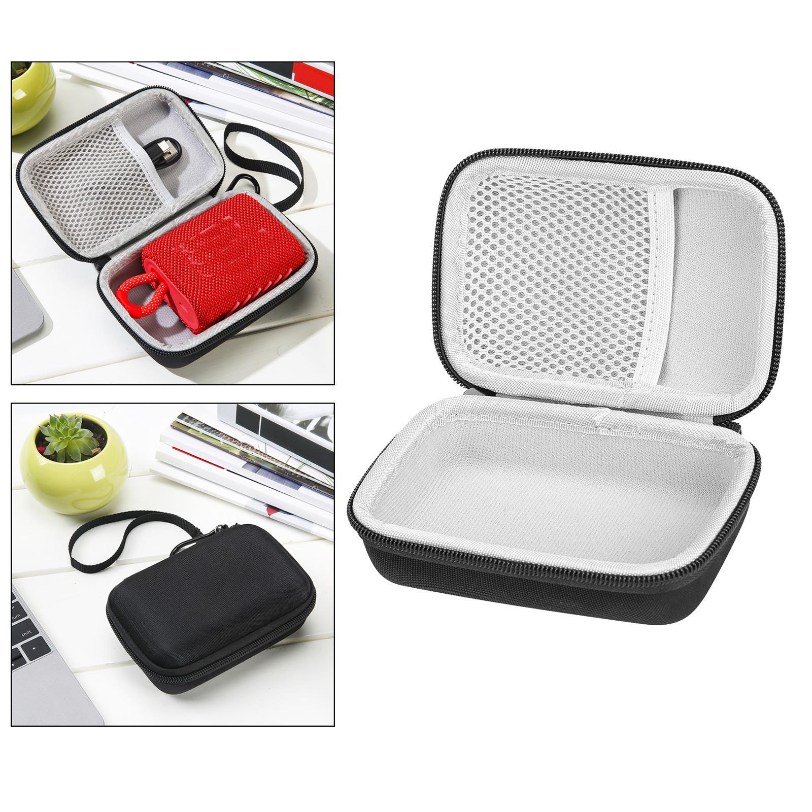 Case for GO3 Bluetooth Speaker, Hard Organizer Carry Travel Cover Storage Bag W/ Carabiner