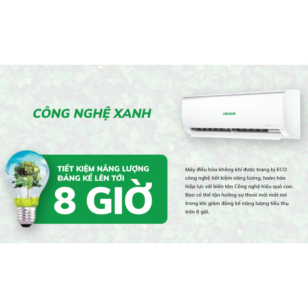 Máy lạnh Hikawa Inverter 1HP HI/K-VC10A - Chỉ giao HCM