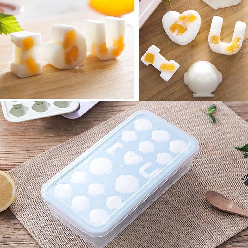 Khuôn Silicon Làm Đá Hình Tổ Ong Có Nắp Đậy Tiện Dụng