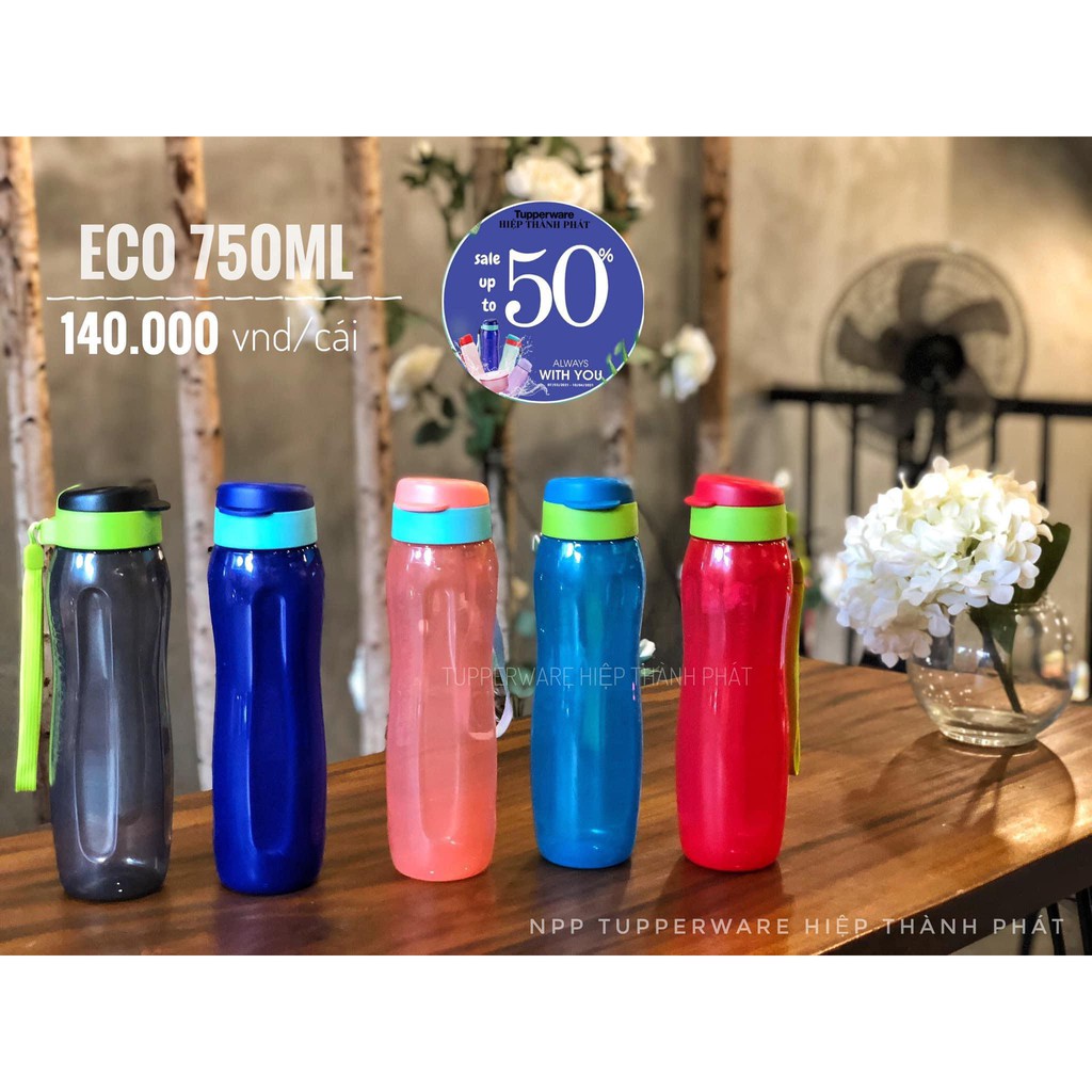 Bình Nước Tupperware Eco Gen II 750ml