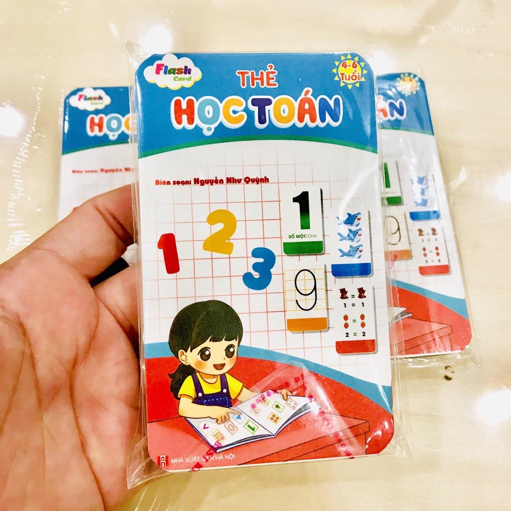 Bộ Thẻ Flashcard Bé Học Toán Cho Bé Từ 4 Đến 6 Tuổi Nhận Biết Con Số