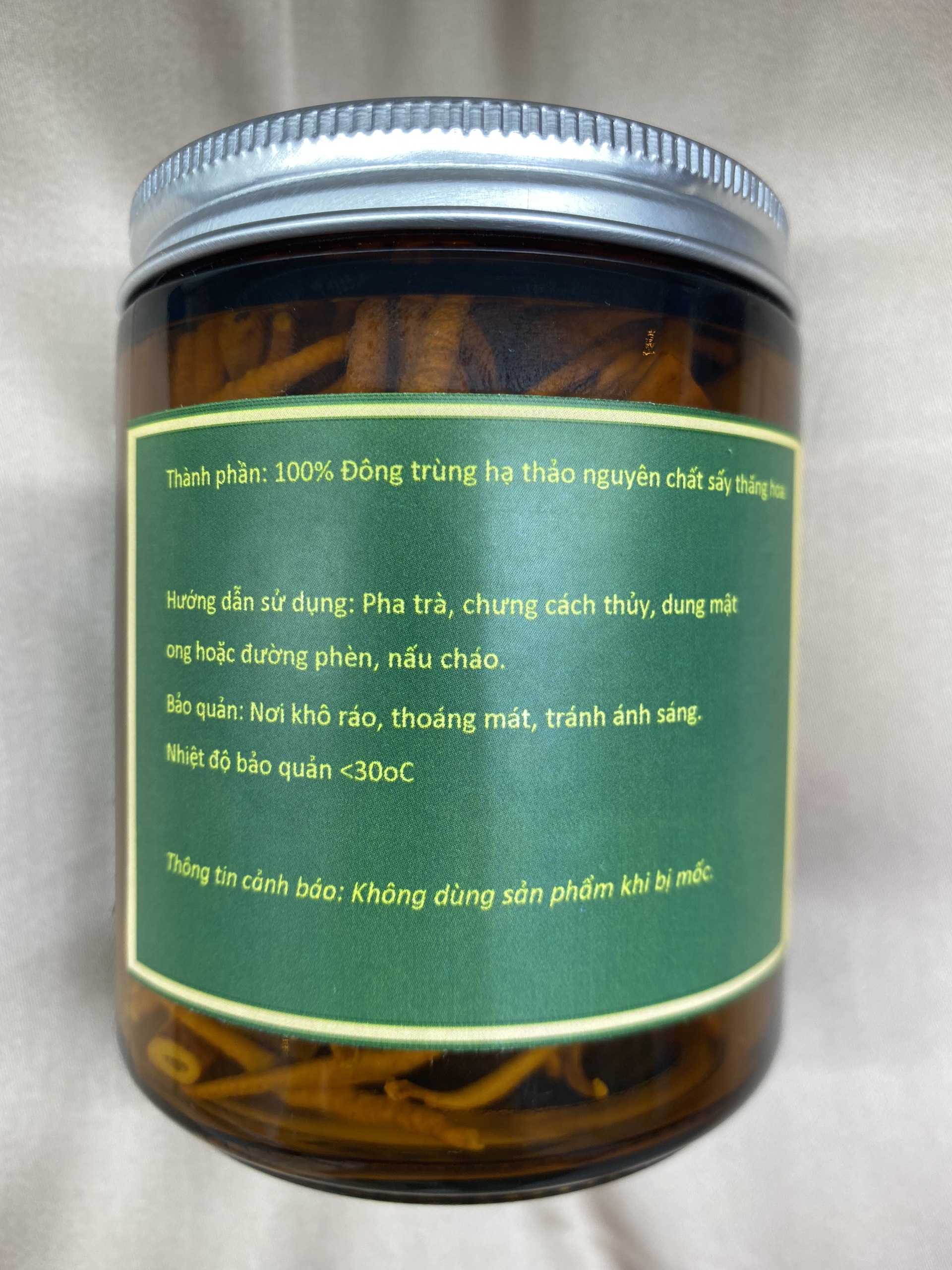 Đông trùng hạ thảo sấy thăng hoa hũ 10g tăng cường sức khỏe sức đề kháng
