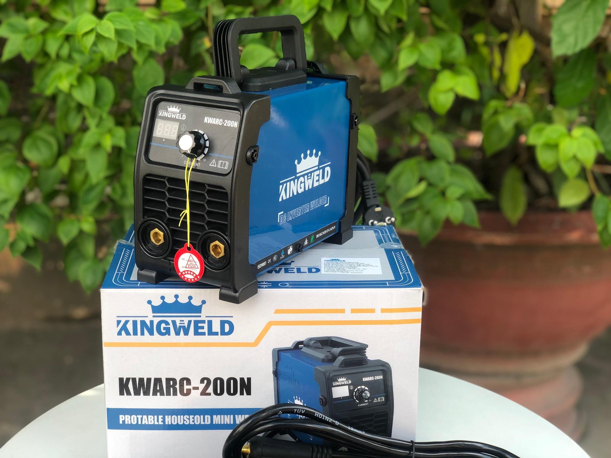 MÁY HÀN QUE MINI ĐIỆN TỬ KINGWELD KWARC-200N - HÀNG CHÍNH HÃNG