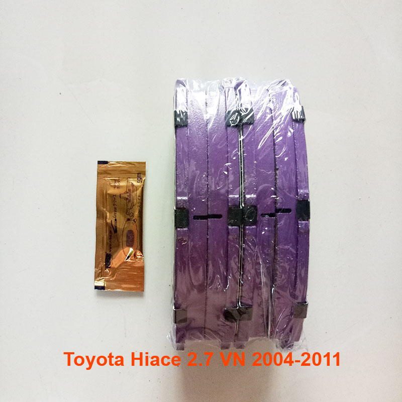 Má phanh trước, bố thắng trước xe Toyota Hiace 2.7 Việt Nam 2004, 2005, 2006, 2007, 2008, 2009, 2010, 2011 04465-YZZE9 mã PN1516