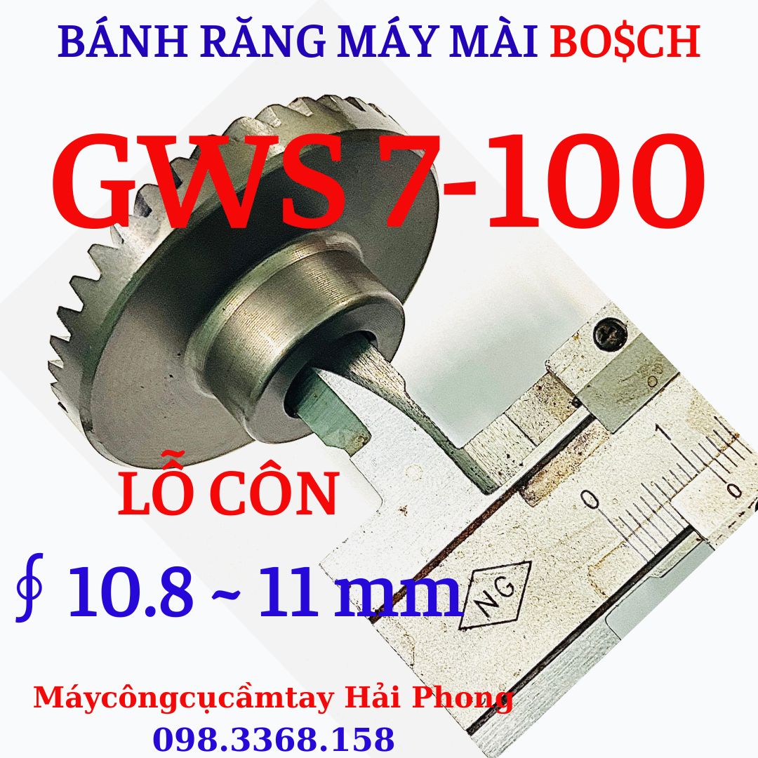 Bánh răng máy mài góc BO$CH f100 Mod.GWS 7-100 ( Nhông GWS7-100 )