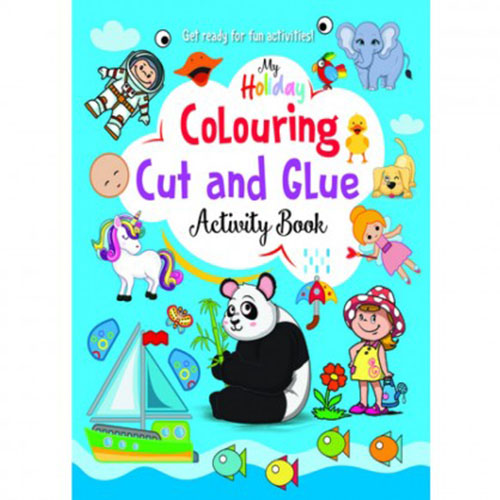 My Holiday: Colouring Cut And Glue