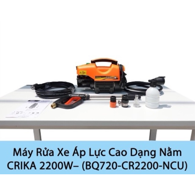 Máy rửa xe đa năng áp lực cao Crika 2200w Lõi Đồng