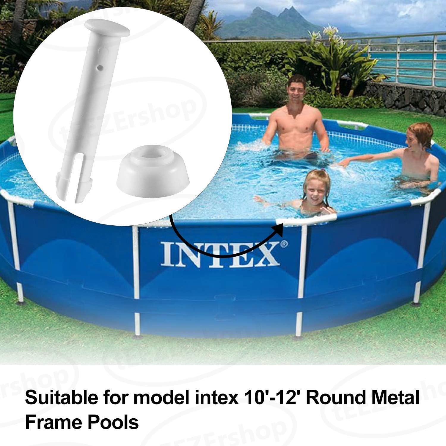 12 chiếc Bể Bơi Cói Chân Nhựa cho  10ft-12ft, với 12 chiếc Thêm Gioăng Cao Su Bể Bơi Linh Kiện Thay Thế