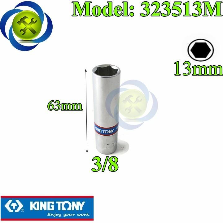 TUÝP 3/8 KINGTONY 6 cạnh màu trắng dài 63mm