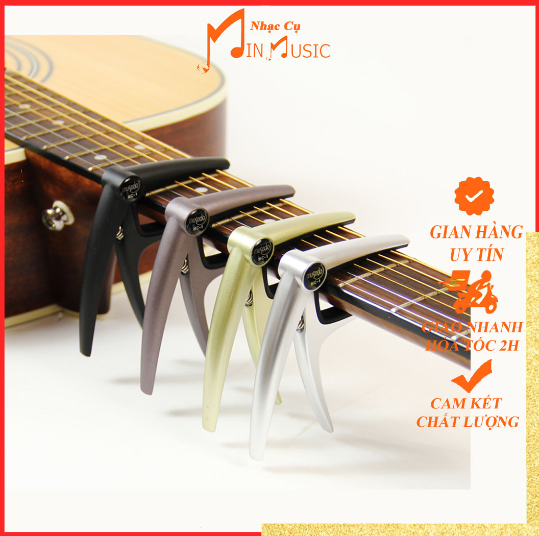 Capo Đàn Guitar Acoustic Musedo MC-1 - Silver