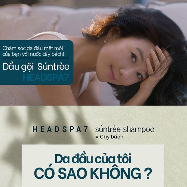 Dầu gội HEADSPA7 SUNTREE SHAMPOO giảm rụng tóc 300ml