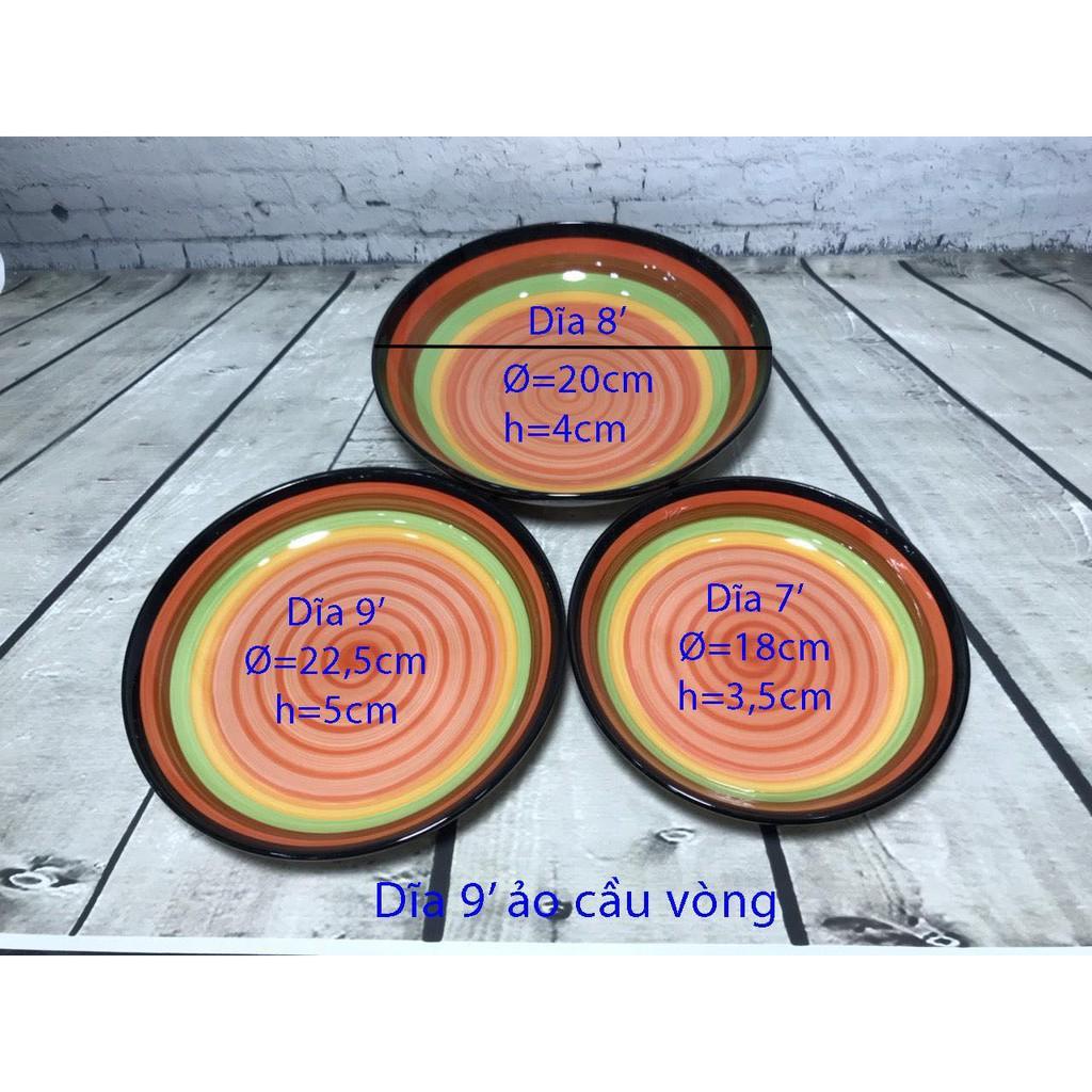 Tô 7 cầu vồng cao cấp 17 cm