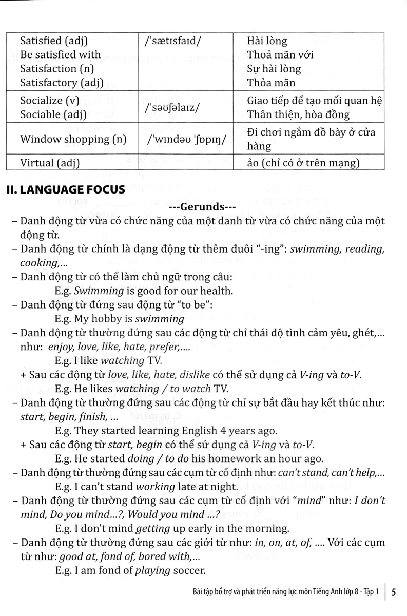 Bài Tập Bổ Trợ Và Phát Triển Năng Lực Môn Tiếng Anh Lớp 8 - Tập 1 (Dành Cho Học Sinh Tự Ôn Luyện Nâng Cao Kiến Thức)_EDU