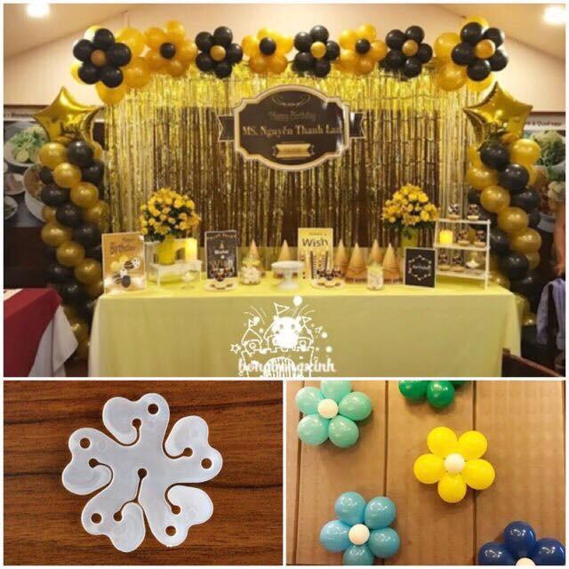 Combo 10 kẹp bông hoa tạo hình bóng bay