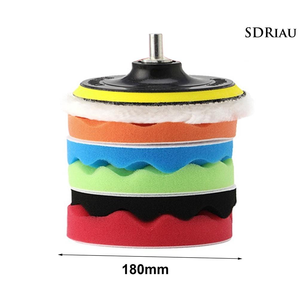Bộ 7 Miếng Xốp Đánh Bóng Xe Hơi 7 Inch