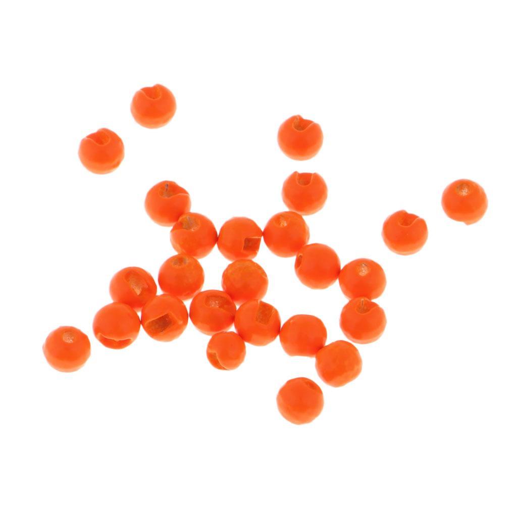25pcs Slotted Tungsten Fly Tying Beads DIY Fly Tying Materials 2.5mm