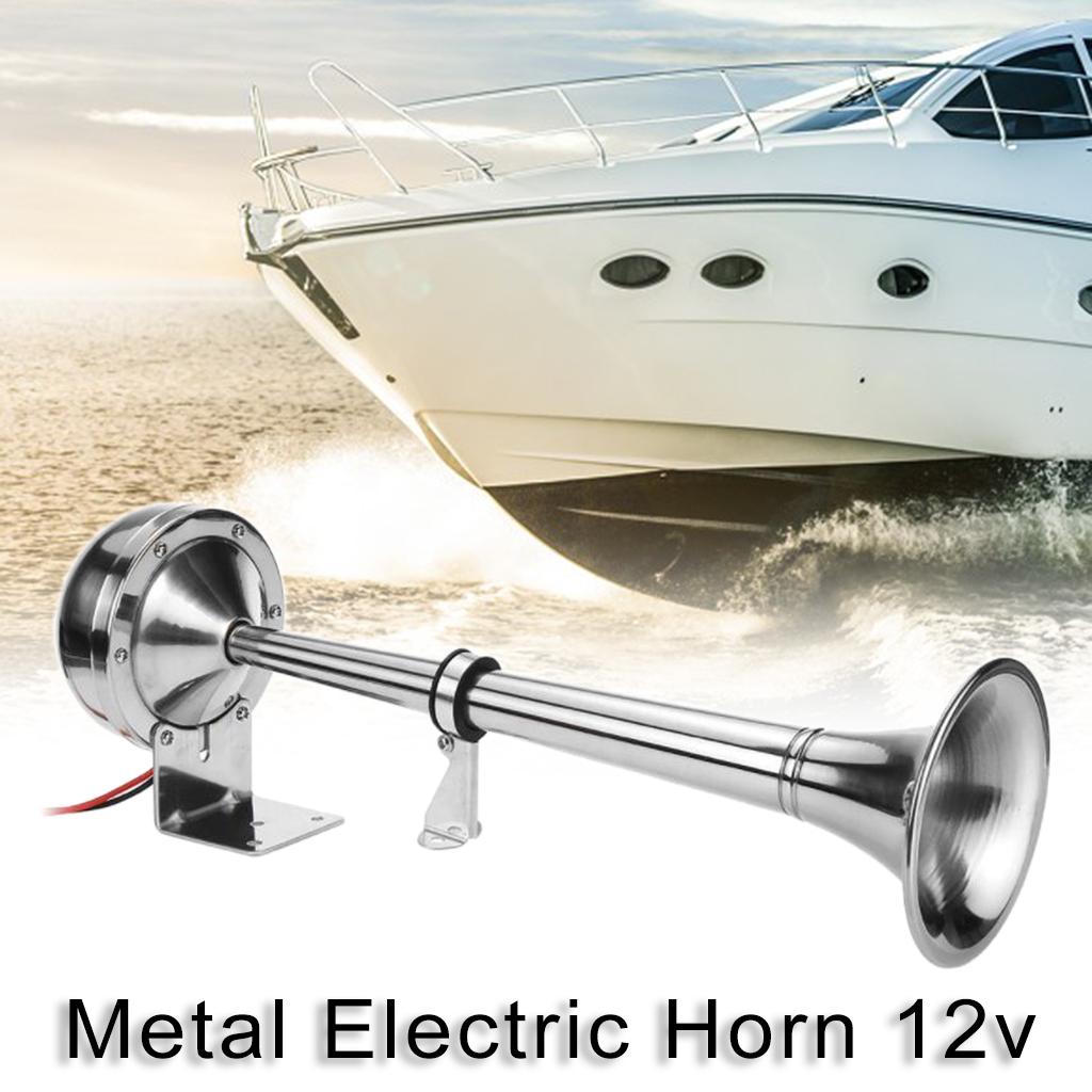 125db Electric Train Air Horn Chrome Zinc Single Trumpet Air Horn