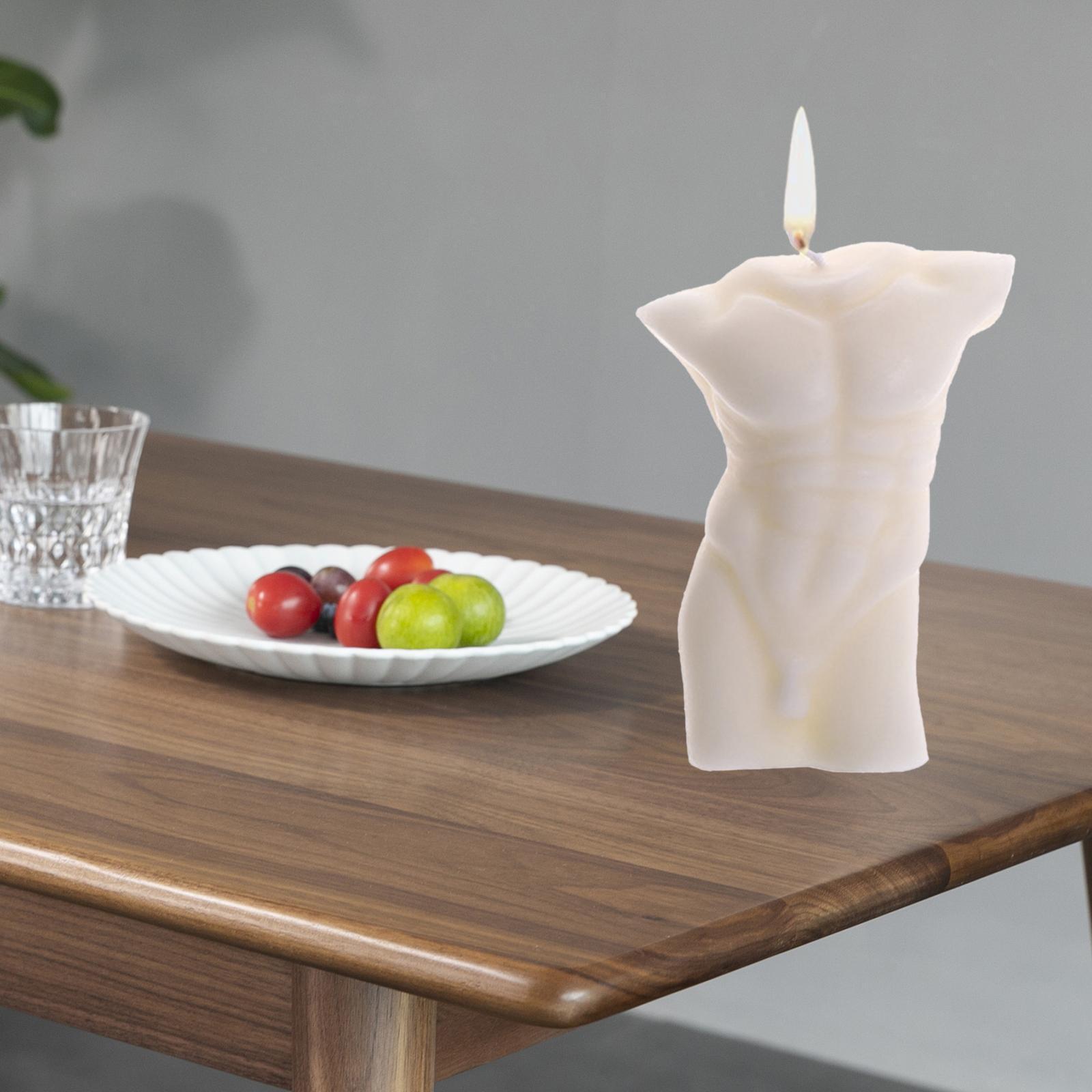 3D Body Soy Candle Torso Scented Candles White