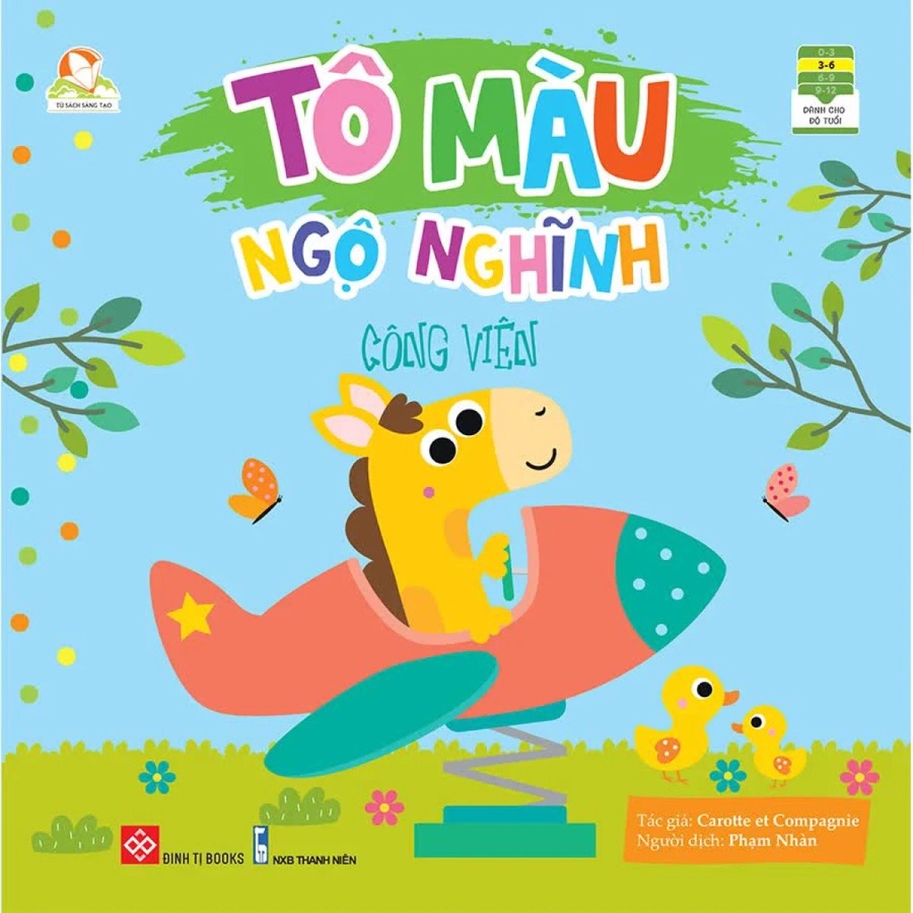 Sách Tô Màu Ngộ Nghĩnh – Đinh Tị Books (Nhiều chủ đề cho bé 3 - 6 tuổi)