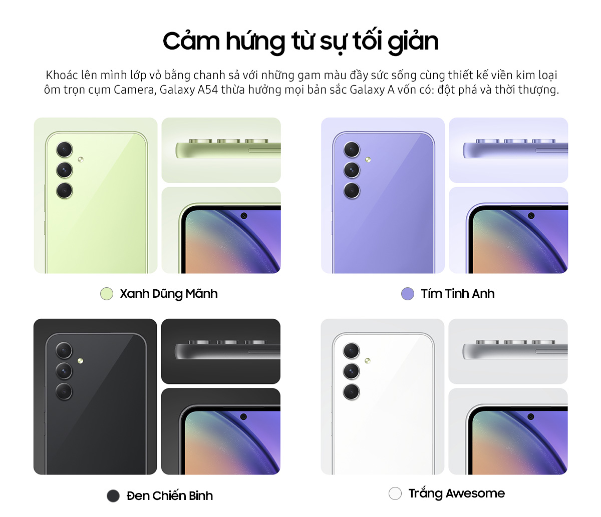 Điện thoại Samsung Galaxy A54 5G (8GB/256gb) - Hàng chính hãng