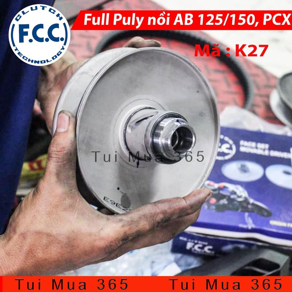 Full Bộ Puly FCC Nồi Sau Xe Japan Dùng Cho Honda PCX, Air Blade 125, Lead 125, SH Mode K27 Tặng Lò Xo và Chụp Lò Xo