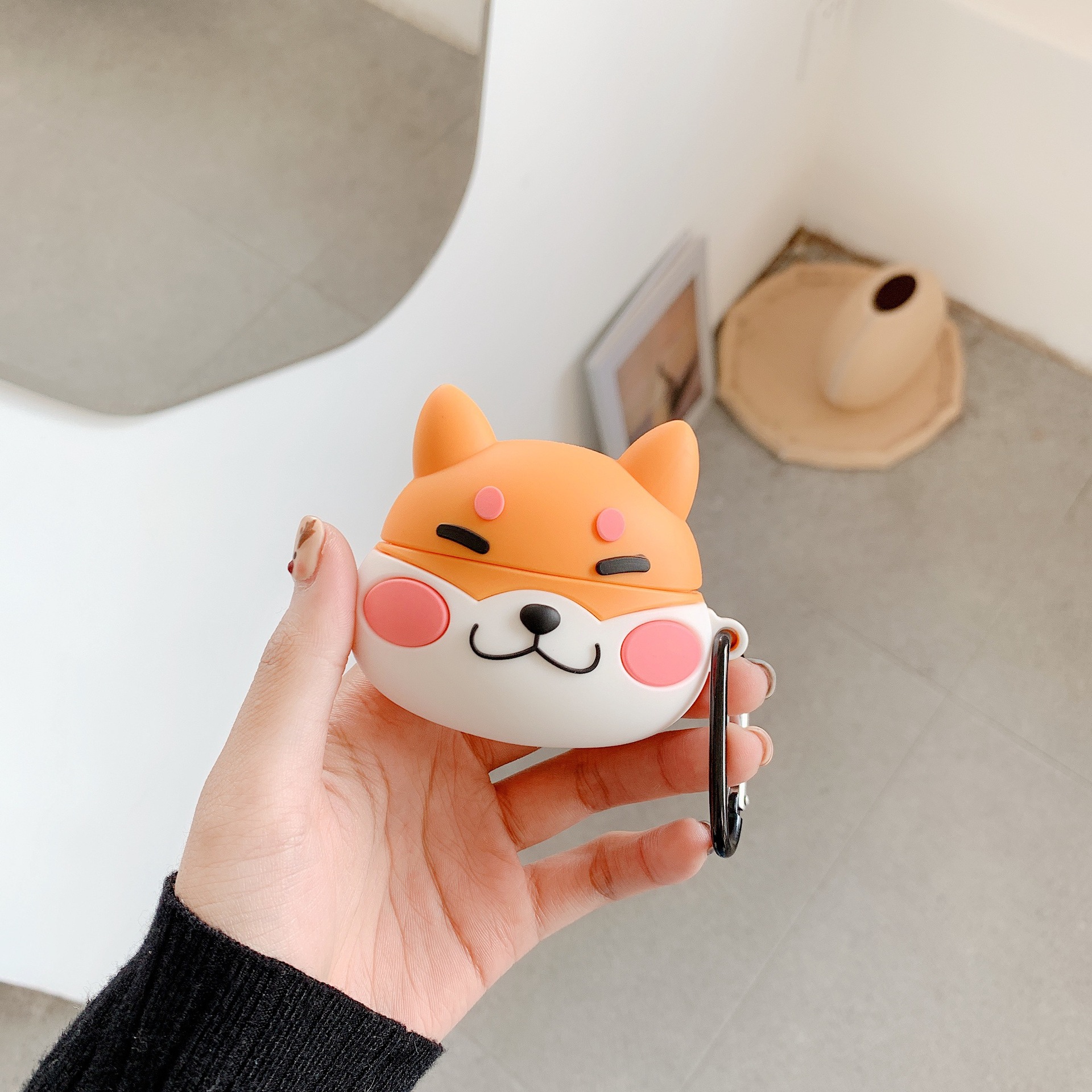 Airpods Pro Case, Ốp Bảo Vệ Dành Cho Airpods Pro - Shiba Face - Hàng Chính Hãng