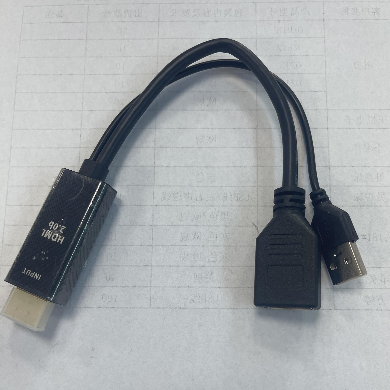 HDMI to DisplayPort Adapter Converter Cable Connector 1080P 4K with USB