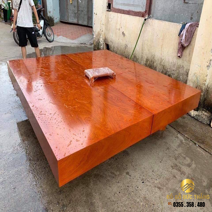 Chiếu ngựa gỗ hương đá nam phi dễ lau chùi , làm bàn ăn hoặc giường ngủ