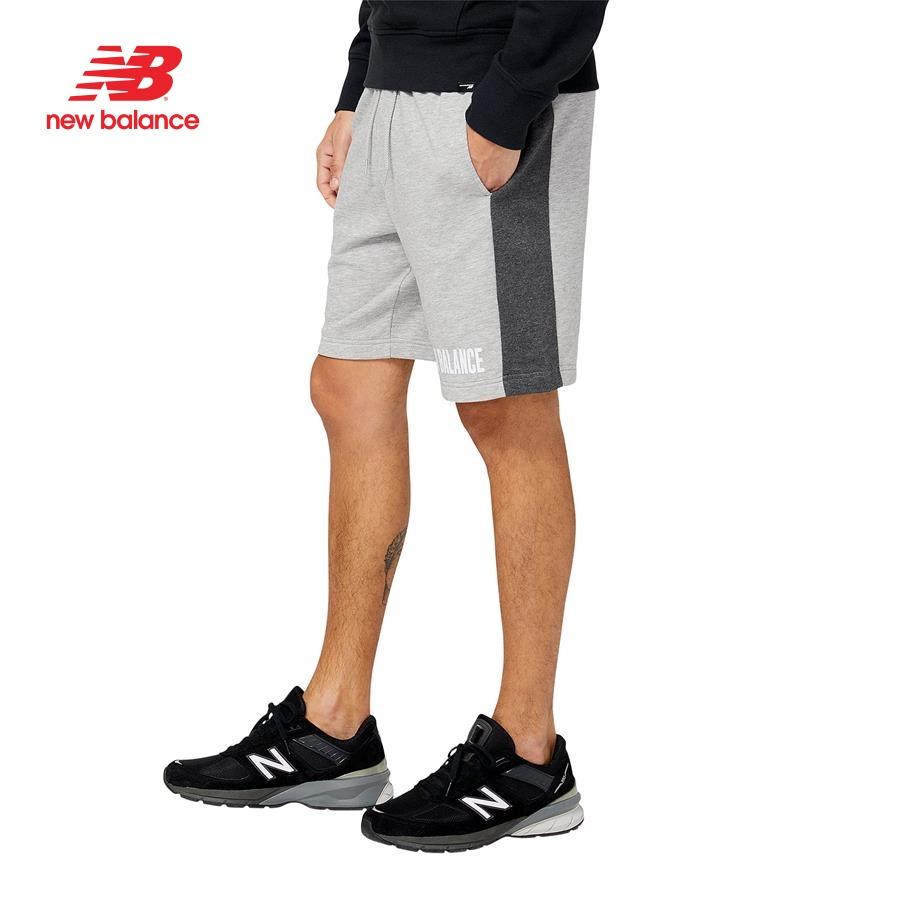 Quần ngắn thời trang nam New Balance APP LIFESTYLE SHORTS M ATHLETIC GREY - MS23900AG (form quốc tế)