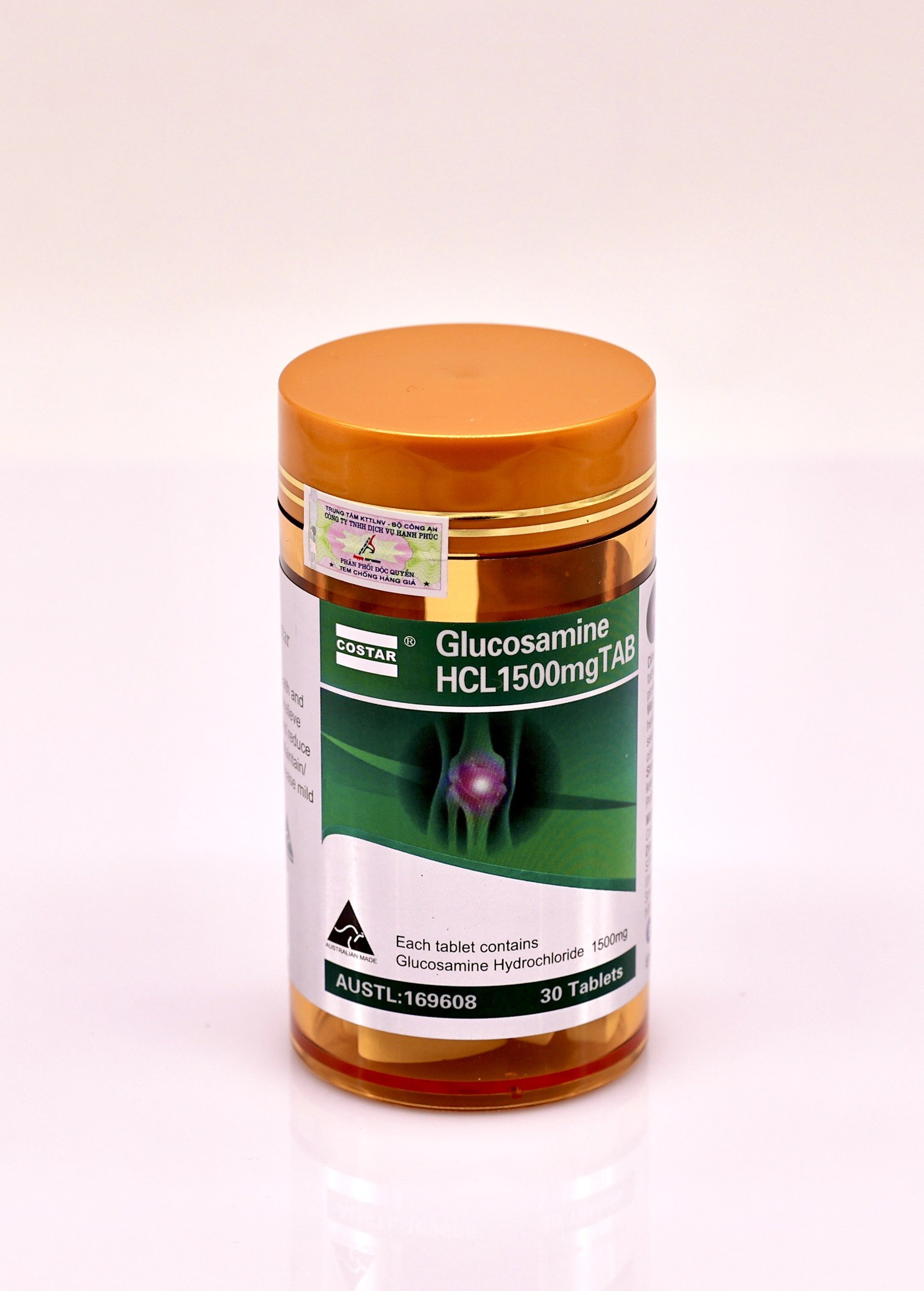 Viên uống Glucosamine HCL bổ xương khớp COSTAR hộp 30/120 viên