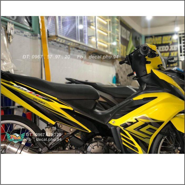 Tem Exciter 135 Lc vàng đen