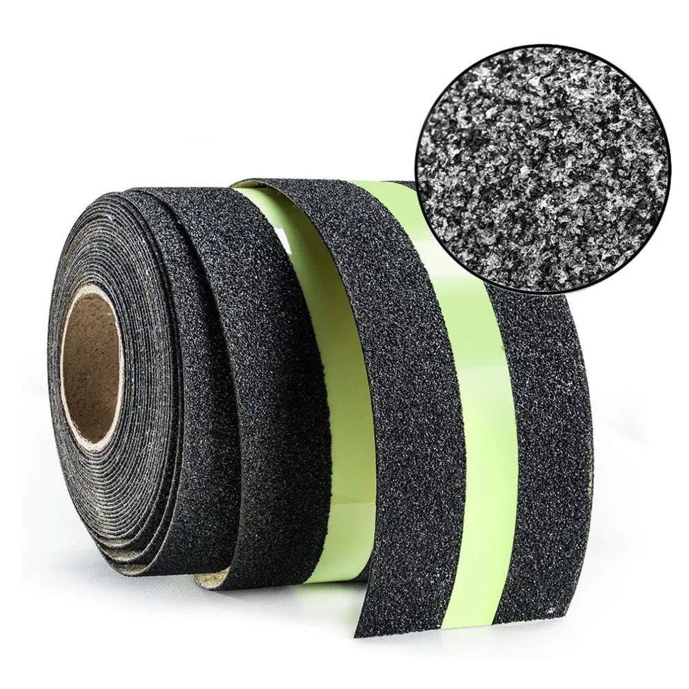 Băng keo chống trượt dạ quang 5m x 5cm cao cấp PQ-505, dán cầu thang, chống trơn trượt hiệu quả dành cho văn phòng, nhà xưởng, chân bậc cầu thang - Mai Lee