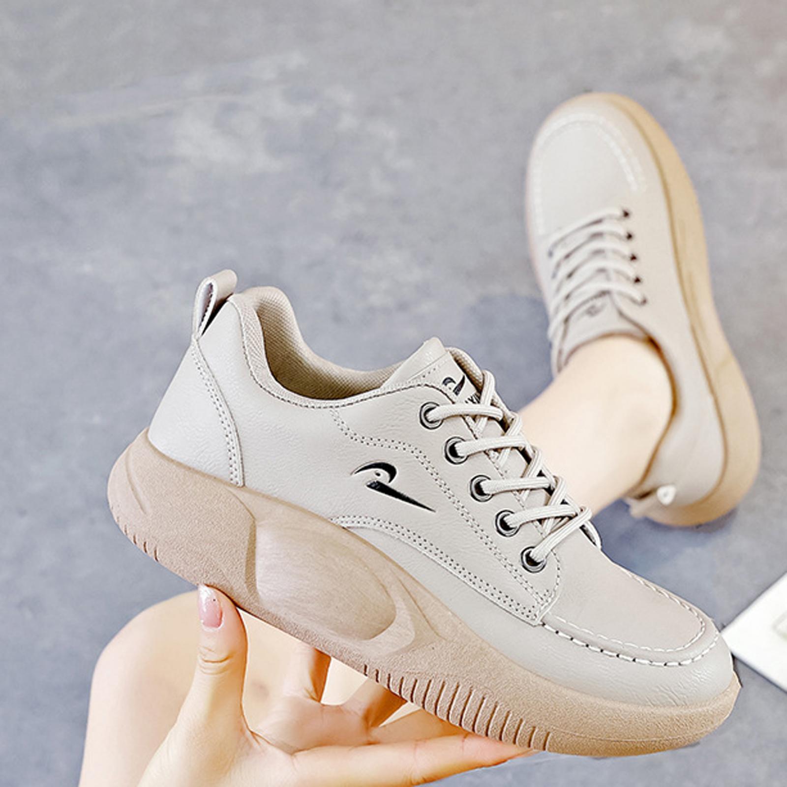 Thick Soled Women Casual Sneakers Waterproof Sports Shoes for Walking Work