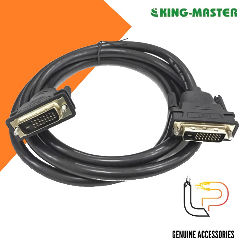 Cáp tín hiệu DVI-D (24+1) 2 đầu đực dài 3m Kingmaster KM038 - Hàng nhập khẩu