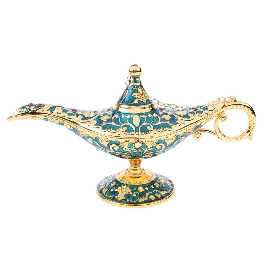 Aladdin Genie Light Lamp Jewelry Holder, Home Decoration, Gift Dark Blue