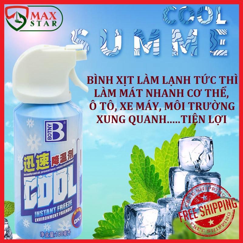 Bình xịt làm lạnh nhanh tức thì Chai xịt làm lạnh nhanh oto Chai xịt làm mát cơ thể Chai xịt giảm đau