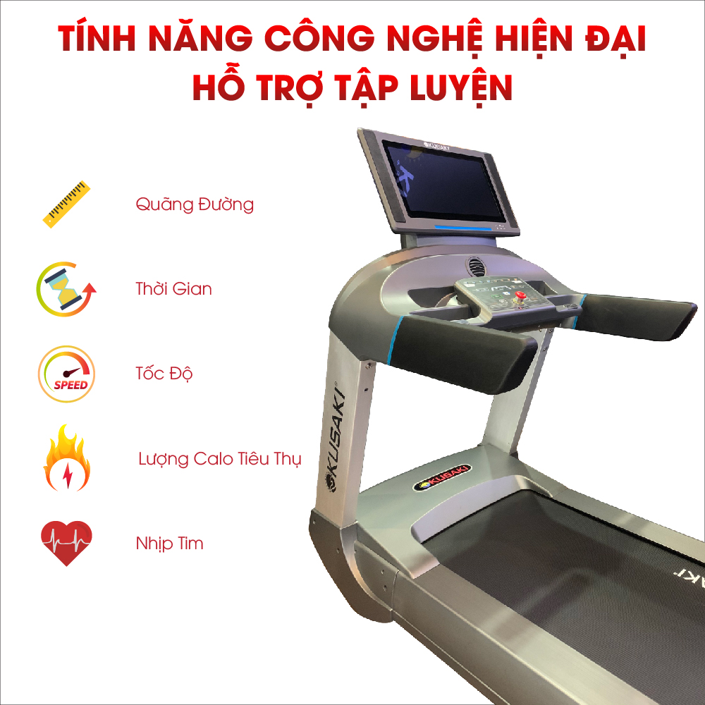 Máy Chạy Bộ Tại Nhà Cao Cấp Đa Chức Năng Okusaki JP- 668