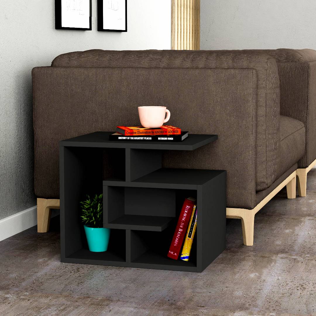 Bàn gỗ cạnh Sofa hiện đại SMLIFE Briscoee | Gỗ MDF dày 17mm chống ẩm | D60xR20xC55cm - Màu