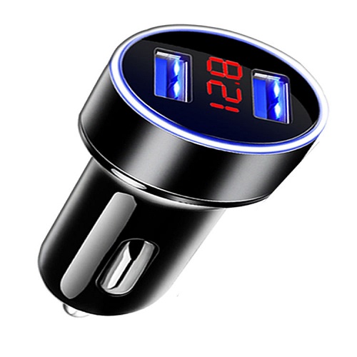 Tẩu sạc siêu nhanh 2 cổng USB hợp kim nhôm, công nghệ Quick Charge 3.0