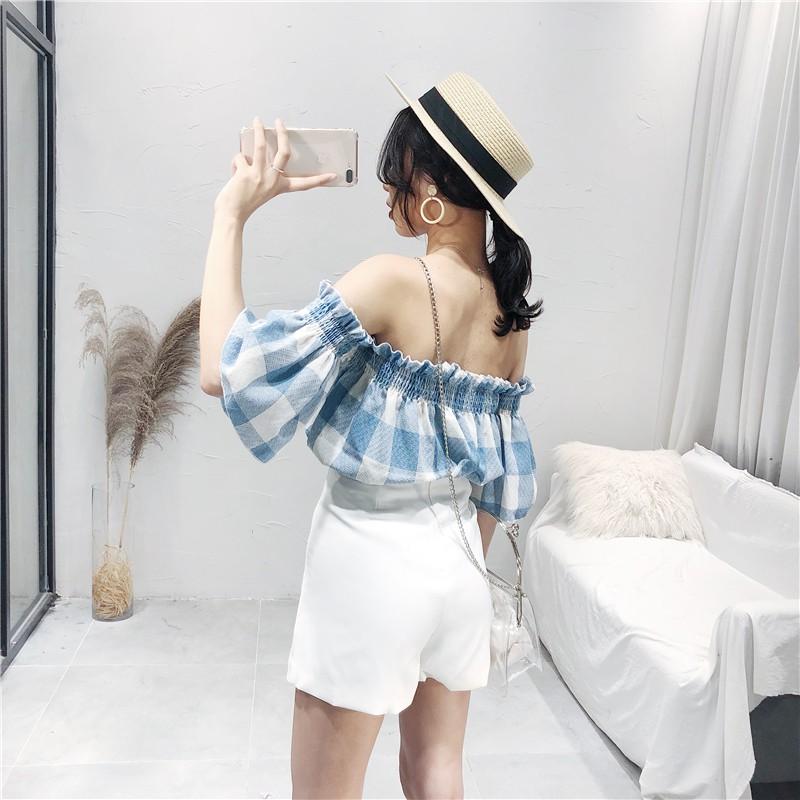 Áo kiểu Hàn Quốc hở vai - Bl001