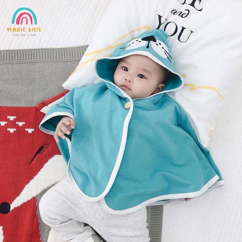 Áo choàng phối mũ hình thú đáng yêu cho bé AO20012 - MAGICKIDS