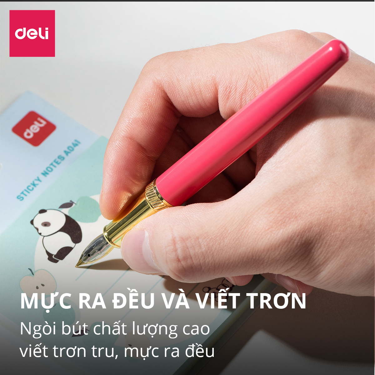 Bút máy bút mực học sinh luyện chữ đẹp tặng thêm 1 ngòi Deli - Thiết kế mẫu mã đa dạng, ngòi bút chất lượng cao, màu sắc bắt mắt kèm hộp đựng - CQ890