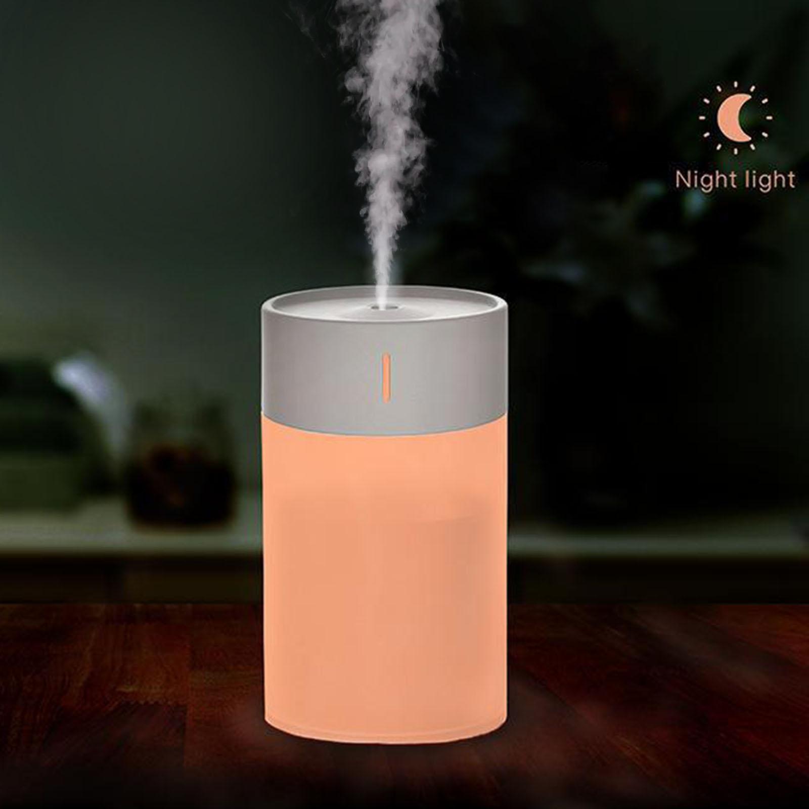 260ml Air Humidifier Desktop Portable Adjustable for Car Home Yoga Bedroom White
